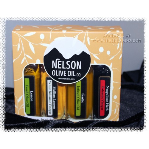 Caesar Pack 4 x 60ml with Recipes | Nelson Olive Oil Co